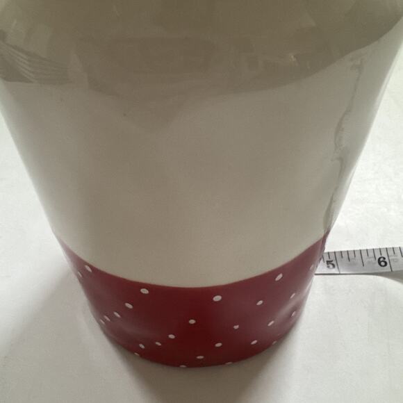 Rae Dunn SWEETS Canister Jar with Lid Red Polka Dot Artisan Collection Farmhouse - Picture 9 of 9